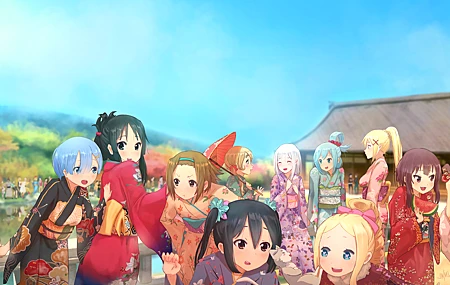 热门动漫 动漫女孩 从零开始的异世界生活 晴空 大自然 高清壁纸 5720×2880