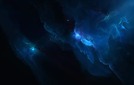 星空 太空 太空艺术 恒星 行星 星云 伽利 AI艺术 壁纸 15200×9500