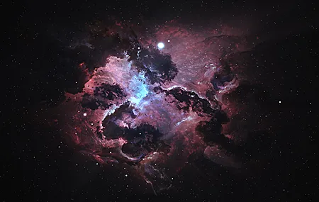 绝美图片 AI艺术 空间 伽利 星星 星云 空间艺术 高清壁纸 3840×2160
