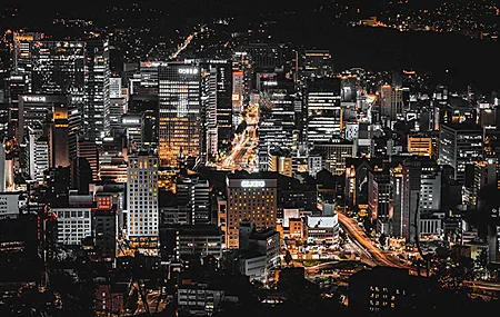 城市 城市景观 夜晚 灯光 壁纸 3840×2160