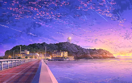 动漫 天空 水 户外 4K高清壁纸 4000×2828