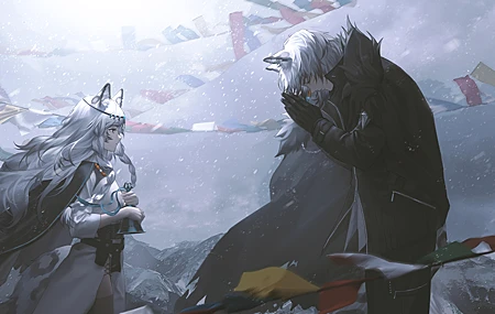 唯美动漫 动漫女孩 明日方舟 壁纸 6000×2764