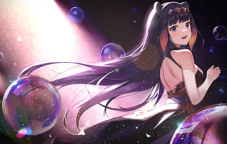 虚拟 妮诺美 泡泡 动漫女孩 壁纸 4779×2688
