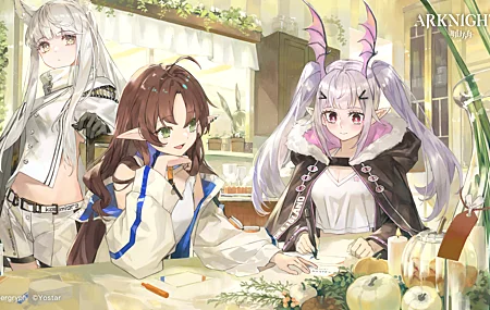 热门动漫 动漫女孩 AI艺术 明日方舟 白金 高清壁纸 6222×3500