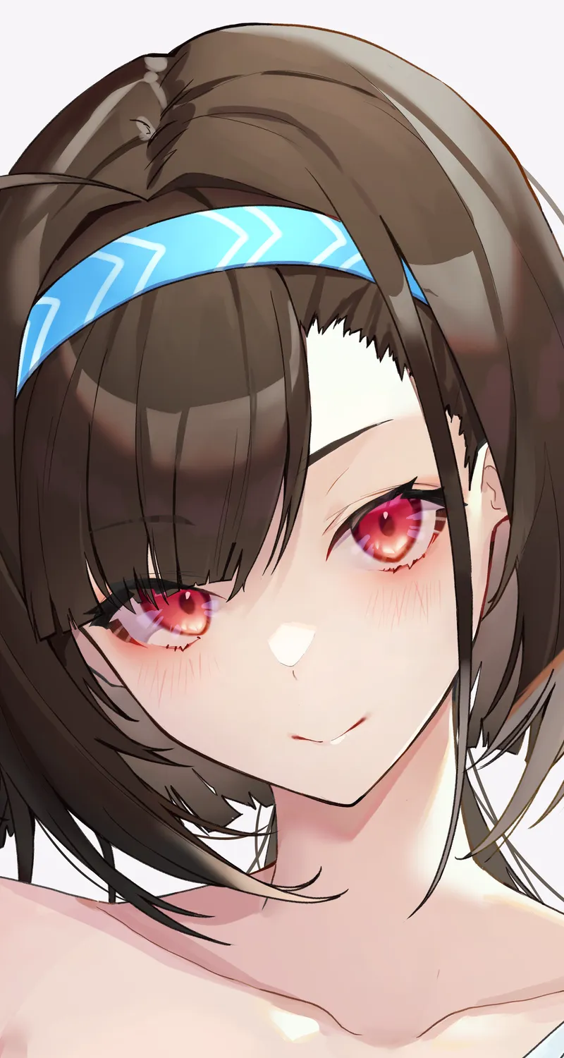 绚丽黑发 红眼睛 动漫 动漫女孩 蔚蓝巷 手机 壁纸 4500×6000