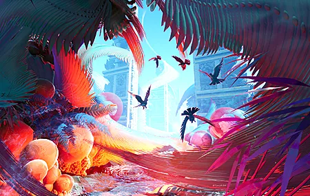 高清AI艺术 鸟类 超现实 壁纸 3840×2160