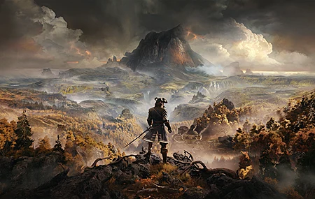 经典游戏CG 天空 风景 盔甲 铠甲 火山 壁纸 3840×2160