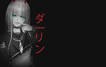 绚丽零二 动漫女孩 校服 DARLING 高清壁纸 15360×8640
