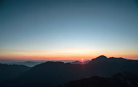 日落 风景 山脉 手机壁纸 4256×2832