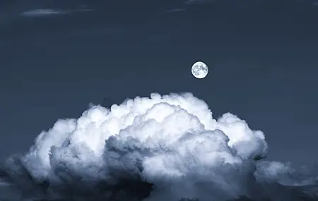 热门月亮 夜晚 天空 云彩 高清壁纸 4094×2730