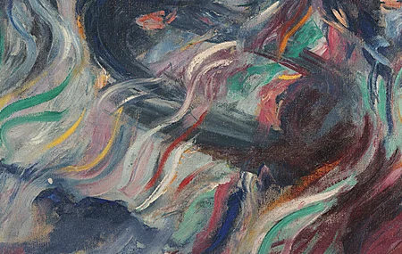 经典绘画 油画 帆布 抽象 无水印壁纸 5505×2359