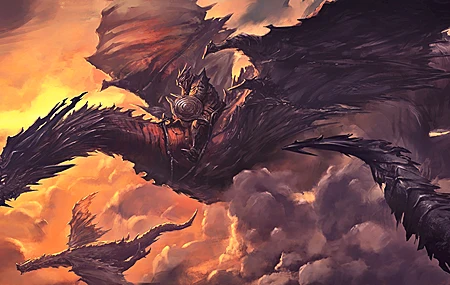 超清骑士 奇幻艺术 风景 AI艺术 概念艺术 龙 无水印壁纸 3840×2160