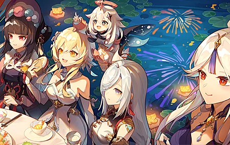 绚丽原神 宁光 动漫 女孩 手机壁纸 3910×2250