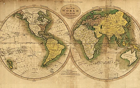旧地图 地图 世界地图 大陆 信息图 壁纸 5000×3000