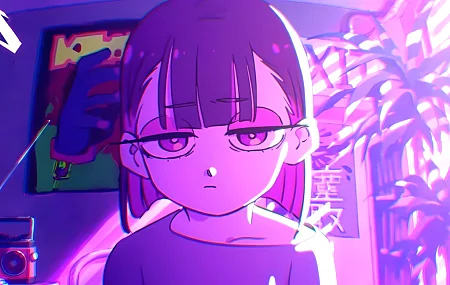 音乐家 短发 动漫女孩 4K高清壁纸 6392×3596