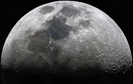 热门月亮 空间 星星 单色 摄影 空间艺术 数码艺术 高清壁纸 3840×2160