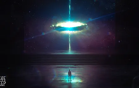 AI艺术 空间 绵羊 星星 居中 高清壁纸 3840×2160