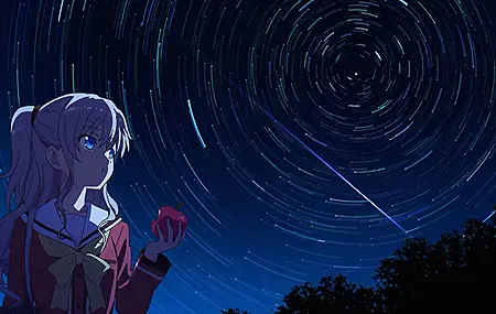 白发 蓝眼睛 长发 马尾辫 夏洛特 动漫 直森 女孩 吃饭 明星 夜晚 苹果 无水印壁纸 3840×2160