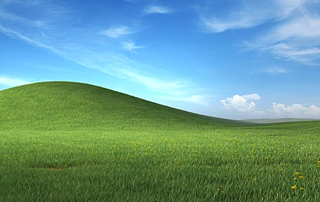 经典怀旧 天蓝 云 环境 黄花 自然 风景 草 天空 花 山 壁纸 3840×2160