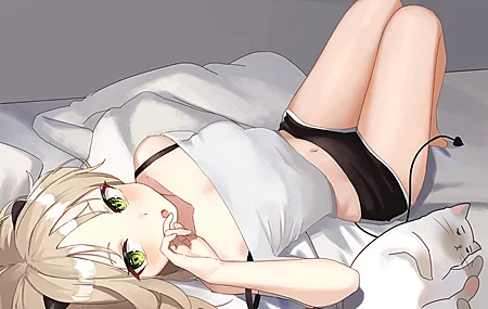 经典恶魔 女孩 动漫 图片 猫 4K壁纸 4026×3131
