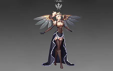 仁慈 守望 电子游戏 灰色背景 手机壁纸 5120×2880