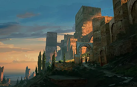 热门幻想艺术 建筑 城堡 4K壁纸 3840×2304