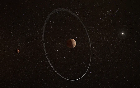 行星 太空 恒星 AI艺术 行星环 极简主义 简单背景 手机壁纸 3840×2160