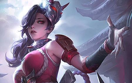 唯美战士 红眼 奇幻女孩 奇幻艺术 面具 高清壁纸 3840×2160