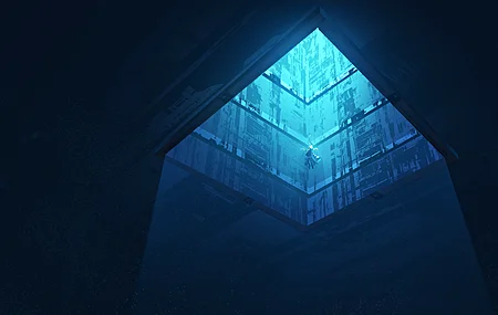 小行星 艺术家 AI艺术 蓝色 4K高清壁纸 6000×2492