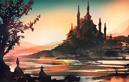 绝美奇幻艺术 风景 AI艺术 概念艺术 水 植物 自然 壁纸 3840×2160