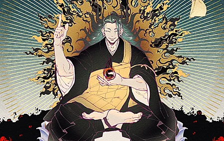 长发 盘腿 动漫 男孩 耳环 极简主义 简单背景 壁纸 3840×2160