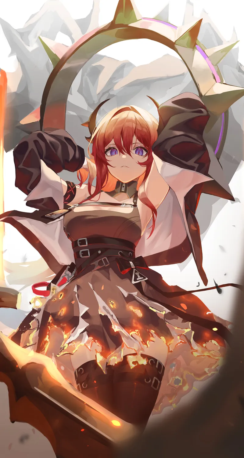 动漫 女孩 神枪手 枪 手机 壁纸 4000×6070