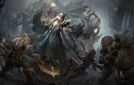 恶魔猎人 AI艺术 暗黑破坏神 暴雪娱乐 和尚 野蛮人 游戏CG 壁纸 5120×2880