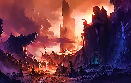 奇幻艺术 废墟 指环王 AI艺术 风景 人工智能艺术 4K高清壁纸 3840×2160