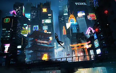 绝美AI艺术 插图 蜘蛛侠 漫威 漫画 虚幻引擎 城市 景观 夜晚 建筑 摩天大楼 人物设计 灯光 手机壁纸 3840×2160
