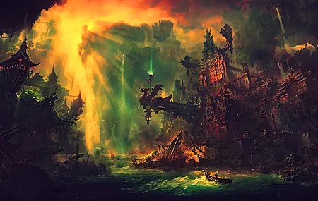 热门奇幻艺术 奇幻 城市 艺术 艺术作品 壁纸 3840×2160