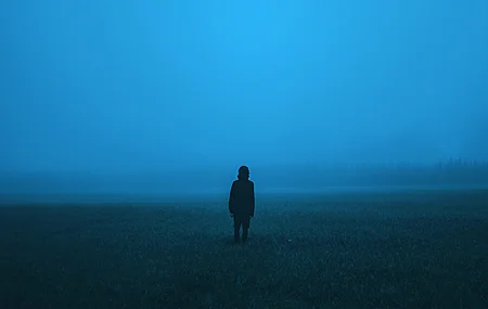 孤独 午夜 风景 夜晚 恐怖 黑暗 自然 简单背景 天空 悲伤 高清壁纸 3840×2160