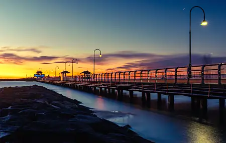 风景 海洋 桥梁 太阳 黎明 4K高清壁纸 6240×4160
