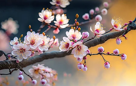 艺术 樱花 花 枝 自然 高清壁纸 4579×2616