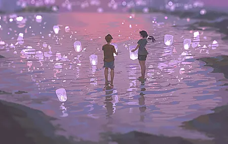插图 灯笼 纸灯笼 壁纸 4096×2304