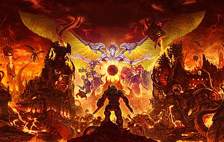 绝美毁灭 游戏 永恒 地狱 恶魔 游戏CG 软件 艺术作品 桌面壁纸 3840×2160