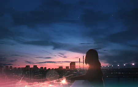 精选动漫 天空 云彩 日落 4K壁纸 4872×3000