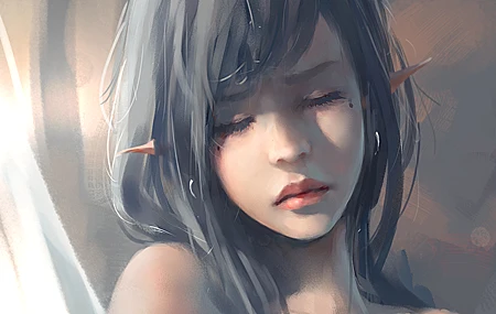 女人 脸 精灵 奇幻女孩 奇幻艺术 图片 高清壁纸 4096×2789