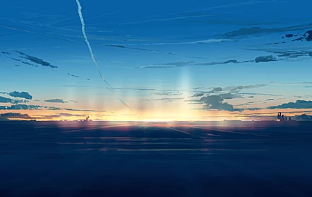 绚丽纤细 AI艺术 插图 概念艺术 环境 景观 抽象 绘画 天空 云彩 日出 领域 宽屏幕 壁纸 5640×2400
