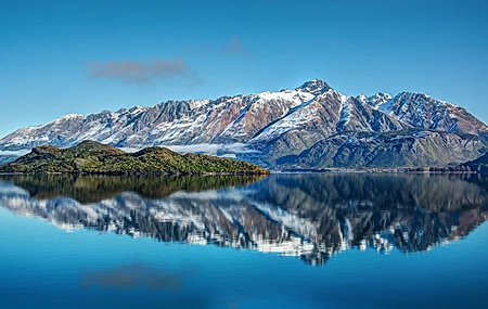 风景 自然 水 倒影 雪 山 天空 壁纸 3840×2160