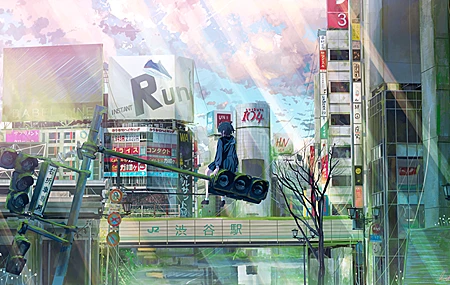 摩尔逸夫 废墟 水手 制服 壁纸 3840×2161