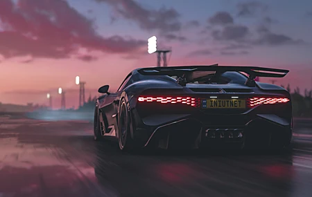 绝美屏幕截图 地平线 游戏CG 汽车 车辆 尾灯 云 车牌 壁纸 5120×2880