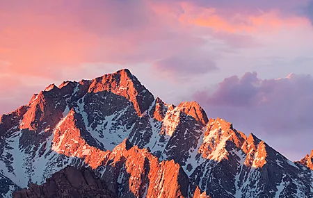 唯美摄影 山 雪 云 自然 风景 4K壁纸 3840×2400