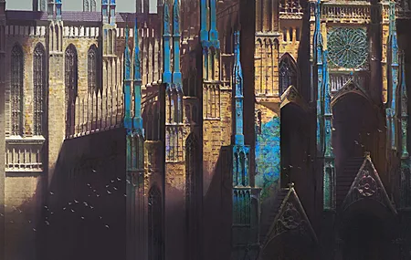 唯美AI艺术 城堡 梦幻建筑 大教堂 梦幻艺术 壁纸 3840×2304
