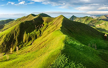 风景 山顶 山 树 天空 云 自然 壁纸 3840×2160